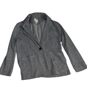 Caslon Cotton Gray Women's Blazer Size Small Petite